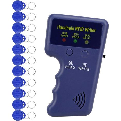 Lecteur-écrivain portatif 125kHz pour copie de cartes d'identité inductives, duplicateur RFID réplicateur portable. (1/5)