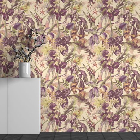 Papier peint panoramique - Motif Fleurs - 325 cm x 203 cm (1/3)
