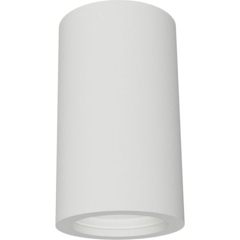 Plafoniera gesso lampadari bartalini palp t8 t12 t18 gu10 led verniciabile, dimensione altezza 12 cm
