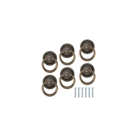 6 Pieces Furniture Knobs Ring Furniture Handle Vintage Cabinet Knobs,Furniture Knobs and Handles