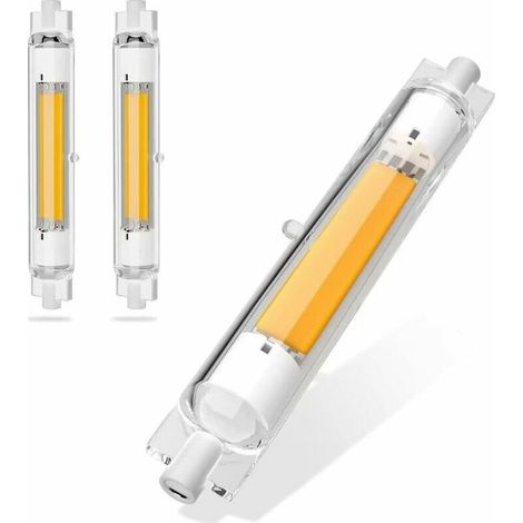 Ampoule LED dimmable R7S 118 mm 30 W – économes en énergie, faisceau 360°, pack de 2 (blanc chaud) (1/5)