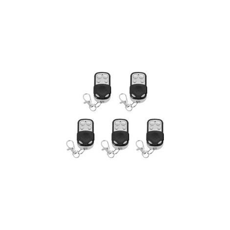 Télécommande Universelle 433MHz Lot de 5 Clones Numériques avec Coque Coulissante pour Portail et Porte de Garage (1/5)