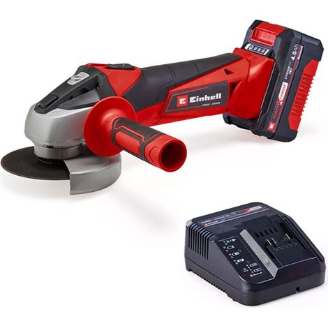 Einhell 18v Cordless Angle Grinder 115mm TC-AG 18/115 Li Power X-Change 1x4Ah (1/5)