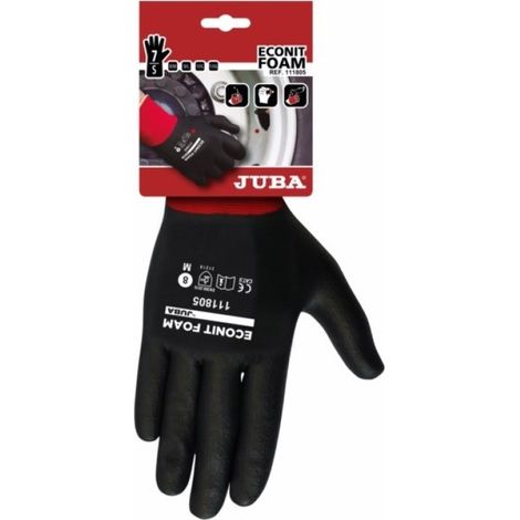 Guante mecanico l09 p/nit eco-nit  foam nyl ro/ne juba