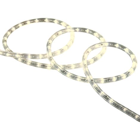 Manguera LED Redonda 220V AC 36 LED/m Blanco Neutro IP65 a Medida Corte cada 100 cm 3 m (1/4)