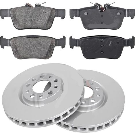 KIT FRENI POSTERIORI compatibile con Alfa Romeo GIULIA (952) - DISCHI + PASTIGLIE OEM: P23180 / 18584 /SOSTITUZIONE DIRETTA/BASSA POLVERE/SILENZIOSO