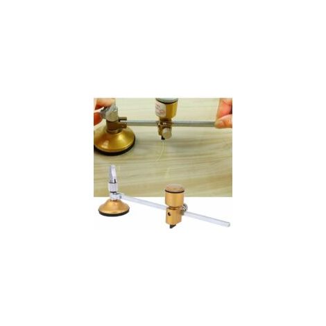 Convient aux coupe-verres ronds, coupe-carreaux de verre et de céramique de style compas de 60 cm avec réservoir d'huile à ventouse, jeu de lames en alliage haute dureté, convient pour découper des tr