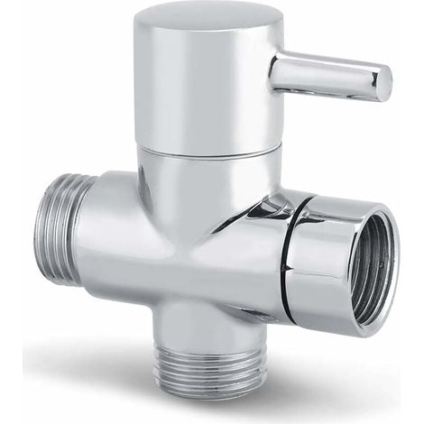 Otros accesorios para grifos: válvula desviadora de brazo de ducha de 3 vías G1/2", repuesto universal para cabezal de ducha. (1/5)