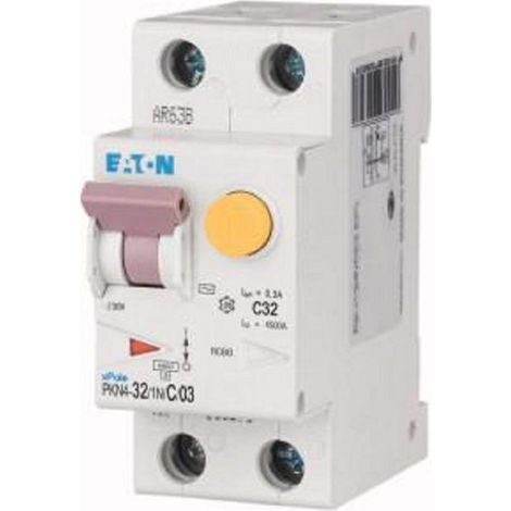 Eaton interruttore magnetotermico pkn4-32/1n/c/03 mt differenziale 1n 32a c 237163
