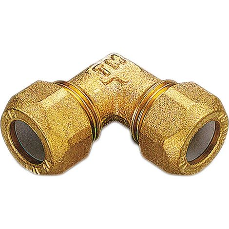 Gomito 2 Dadi Ø12 3/8" Per Rame Con Ogiva In Teflon