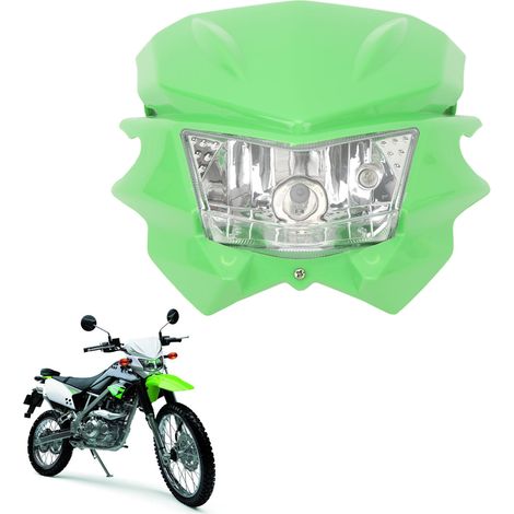 DC12V Motorradscheinwerfer, H4-Schnittstelle, kompatibel mit Kawasaki KLX 110, 125, 150, 230, 250, 300, 450R, CRF und WRF Modellen (grün). (1/5)