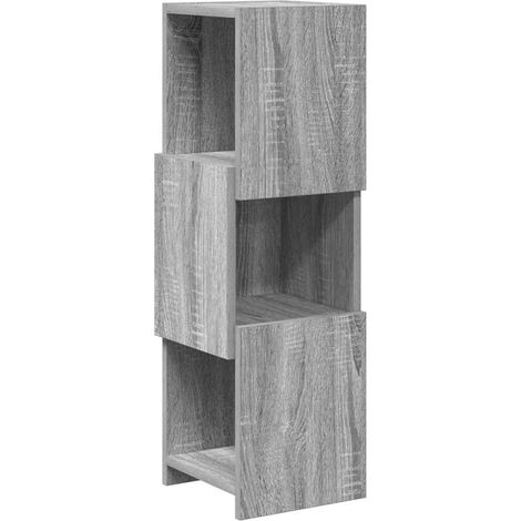 Maison Exclusive - Mobile angolare Grigio Sonoma 25,5x25x80cm Legno multistrato