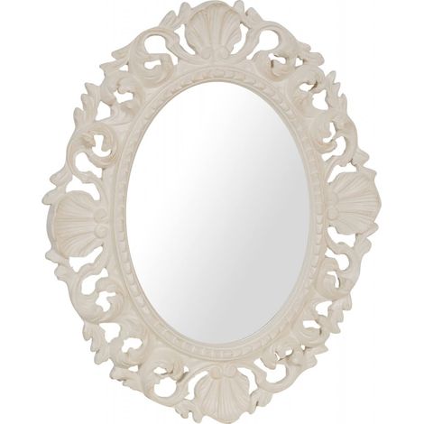 Miroir Mural Shabby Chic 62x52 cm Miroirs décoratifs muraux Miroir d'entrée (1/5)