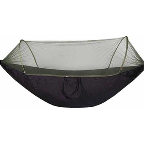 Hammock De Camping Avec Moustiquaire - Pour 2 Personnes - En Nylon 210T - Idéal Randonnée, Plage, Jardin - 1 Unité (1/5)