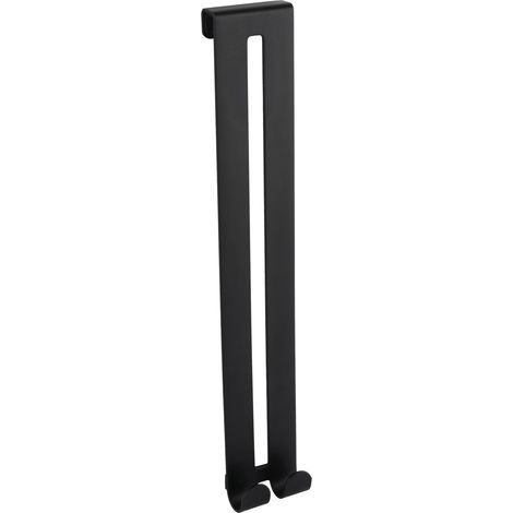 Handtuchhaken für Duschwand Heros, Handtuchhaken Dusche mit 2 Haken, Höhe 308mm, Stahlhaken für 8mm Duschwand