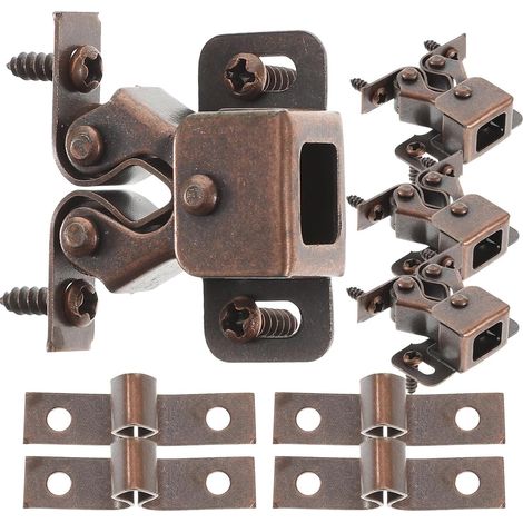 20pièces Loquets à Ressort pour Portes de Meubles Fermeture Solide de Cabinet Clips de Porte Anticorrosion Adaptées pour Armoires Commodes et Rouge Vintage (1/5)