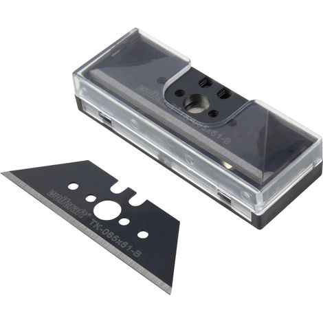 5 Lames Trapèze 0,65 x 61 mm Noires et Tranchantes (1/4)