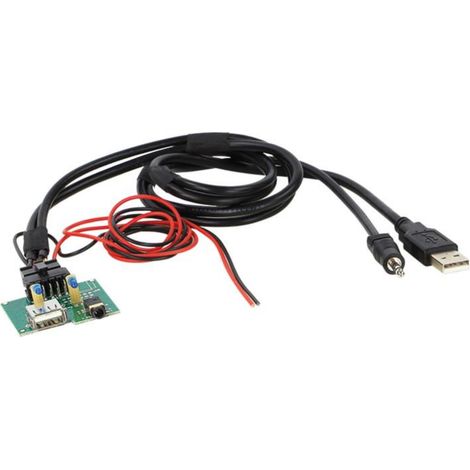 Adaptateur de prise USB AUX compatible avec Hyundai