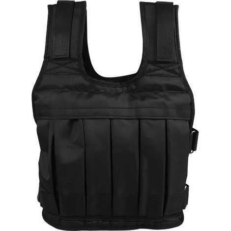 Oxford Cloth Heavy Duty 50KG Weighted Vest Strength Training Jacket for Workout Fitness