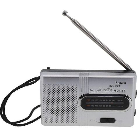 Mini radio AM/FM portable à piles, radio de poche AM/FM pour personnes âgées, radio portable à large bande de fréquences (1/5)