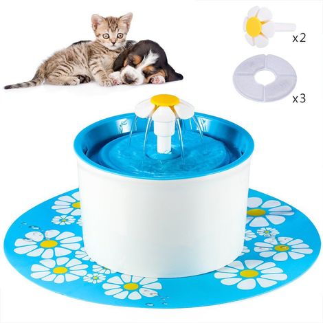 Automatischer Trinkbrunnen für Hunde und Katzen – Blumenförmiger elektrischer Spender – 110-V-Netzanschluss (1/5)