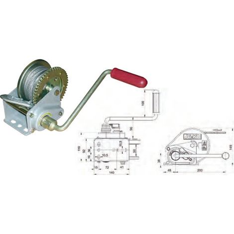 TREUIL FREINE SANS ENROULEUR AUTOMATIQUE
