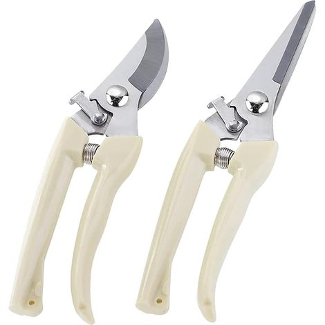 Cisailles de jardin 2PCS, cisailles à branches et cisailles à rhizome, adaptées aux débutants pour les plantes de jardin et la cueillette de fruits (1/5)