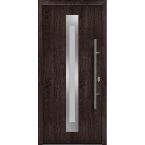 Hörmann Ecostar Haustür "ISOPRO IP 770S", night oak, 110 x 210 cm (B x H), DIN Rechts