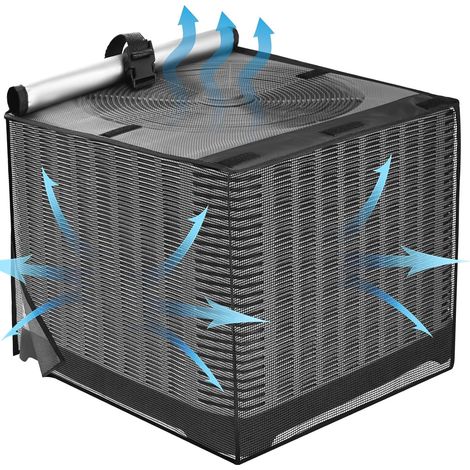 Cette housse de climatisation extérieure 2 en 1 mesure 24 x 24 x 30 pouces et est fabriquée en tissu mesh entièrement respirant.