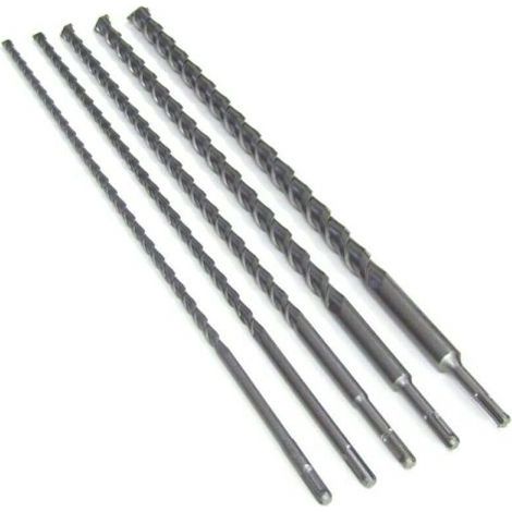SET 5 PUNTE MARTELLO DEMOLITORE TRAPANO PNEUMATICO ATTACCO SDS PLUS 60 CM (1/3)