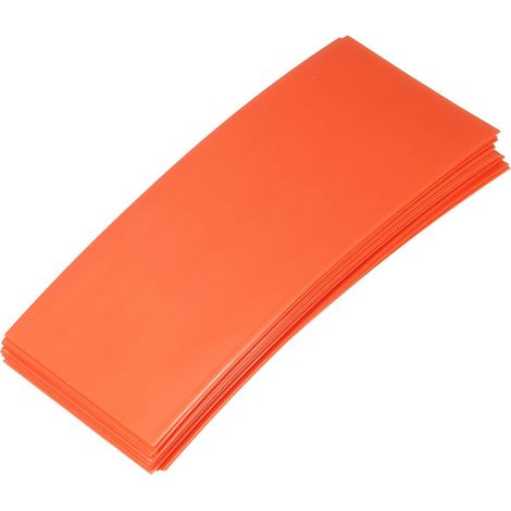 20pcs 29,5 mm Plat 72 mm Batterie Manchons PVC Emballages Chaleur Rétractable Tuyau Câble Électrique Isolation pour 18650 Batterie Orange (1/5)