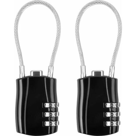 Cadenas,2 Pièces Cadenas Valise, Cadenas À combinaison,Serrures à Bagages,Cadenas Code F8103,Guazhuni (1/5)
