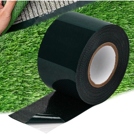 Bande de Jonction Gazon Synthétique Adhésif(Recto double face, 5cmx5M) Double Face Gazon Synthétique pour le Jointage de La Fixation du Tapis de Pelouse Imperméable et Résistant aux Intempéries (1/5)