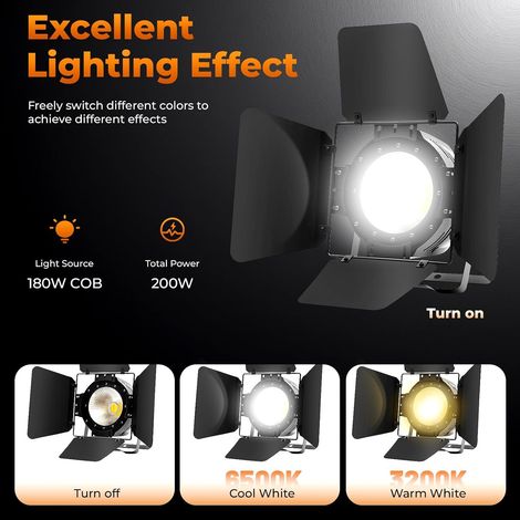 200w 2 - en - 1 COB PAP lumière de surface 2 - en - 1 lampe de table de danse spot extérieur IP20 DMX512 contrôle (1/5)