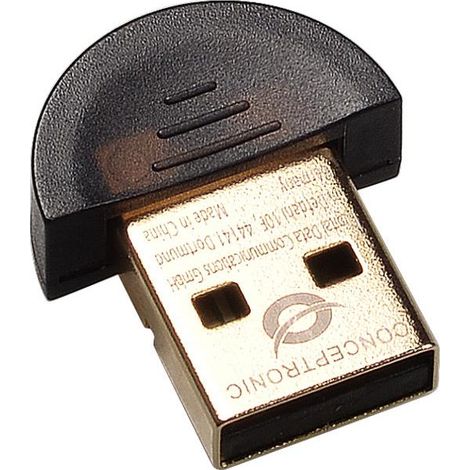 Conceptronic CBT40NANO Adattatore Bluetooth USB 4.0 Nero per Windows 10 50m (1/4)