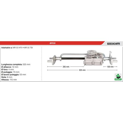 Trasmissione trazione semovenza EFCO trattorino rasaerba MR 55 HFX COMPLETA