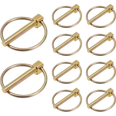 Lot de 10 goupilles rabattables, assortiment de goupilles de sécurité (1/5)