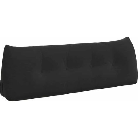 Coussin de Dos Noir 140 x 24 x 50 cm Velours CFW64238 (1/5)