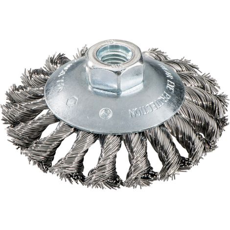 Metabo Rundbürste 100x0,5x10 mm/ M 14, Stahldraht gezopft, gekröpfte Ausführung, Drahts (1/3)