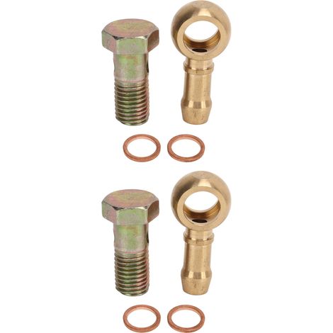 Kit de raccord banjo pour turbo 2 pièces M12x1.25mm vers 3/8 pouce, boulon banjo étanche pour conduite d'eau de turbocompresseur (1/5)