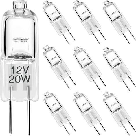 GY6.35 Halogen Bulbs 10 Pack 12V 35W/50W Dimmable T4 JC Landscape Light Beads (1/4)