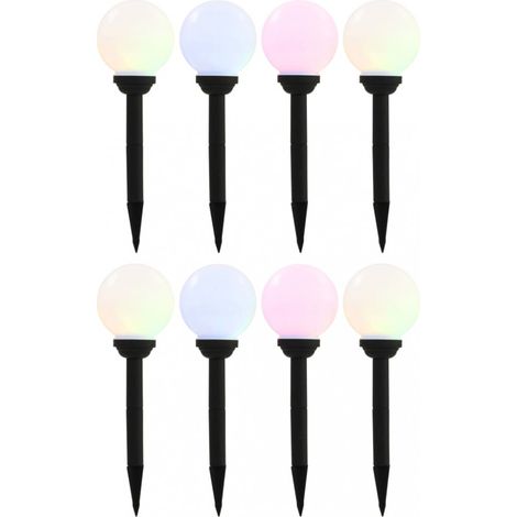 Außen-Solarlampen 8 Stk. LED Kugel 15 cm RGB vidaXL (1/5)