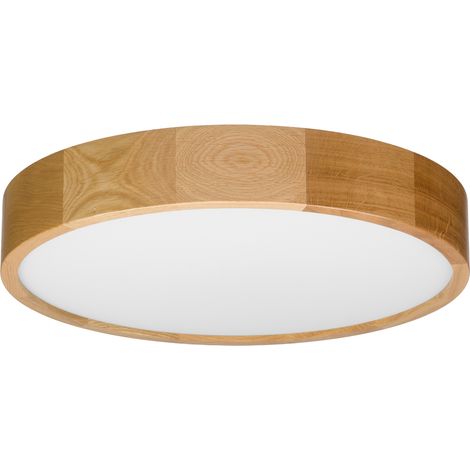 L谩mpara de techo de madera LEJA Plafond 475 ROBLE para sal贸n, cocina, ba帽o ESTILO (1/5)
