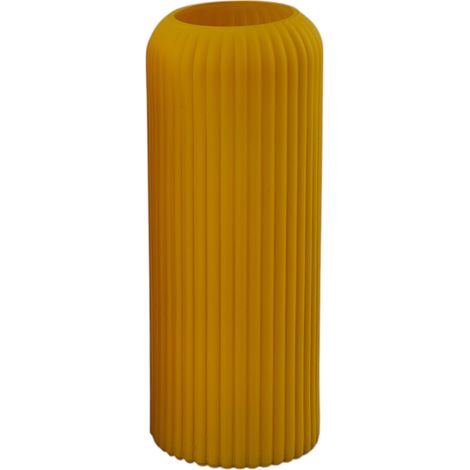L'Arcolaio Matt Vaso Cilindro 10 x 10 x 25 Cm Bomboniera / Centrotavola Giallo