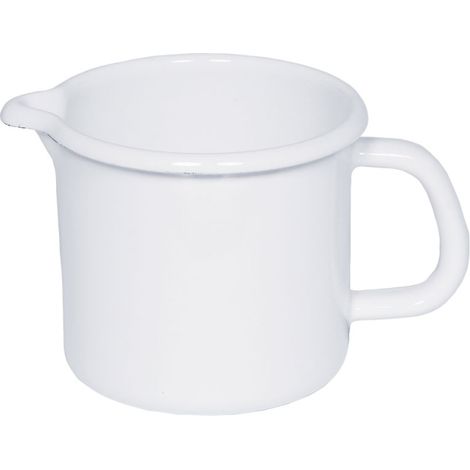 Riess Schnabel- Milchtopf Ø16cm 2 Liter Emaille Classic Weiss