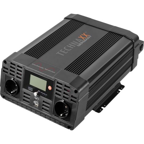 Convertisseur TECHNAXX TE23, 12V-/230V, 3000 W Sinus (1/5)