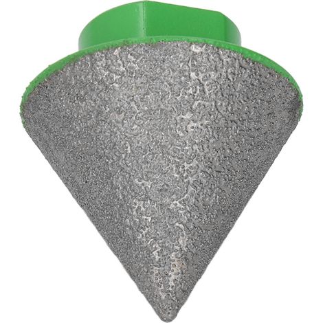 Fraise à chanfreiner diamantée verte M14, utilisation simple, angle de base de 60°, pour le polissage et le façonnage, 38 mm/1,5 po (1/5)