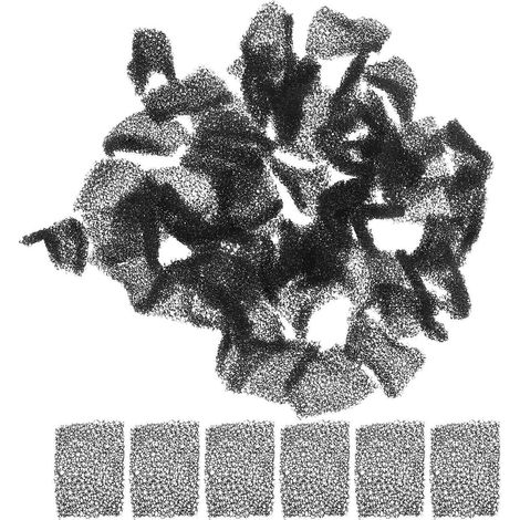 Lot de 240 éponges de rechange pour filtre de fontaine. (1/5)