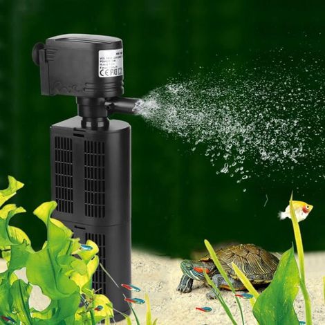 Filtre interne 3 en 1 - - Aquarium - Débit réglable - Oxygène augmenté - Facile à installer