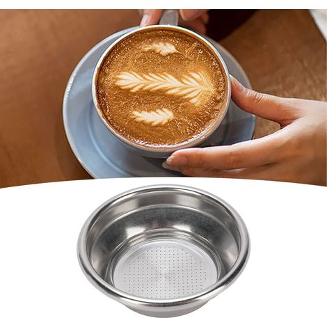Austauschbarer 54-mm-Filterkorb mit Edelstahl-Puck-Sieb und runden Papierkaffeefiltern für Einzeltassen-Kaffeemaschinenzubehör (1/5)